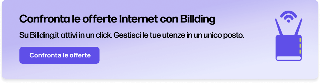 Confronta le offerte Internet con Billding