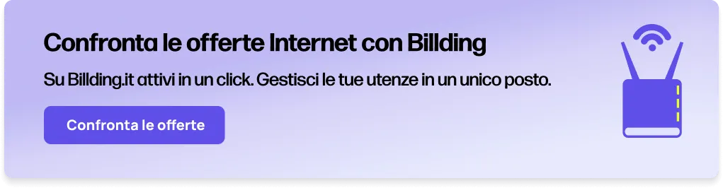Confronta le offerte Internet con Billding